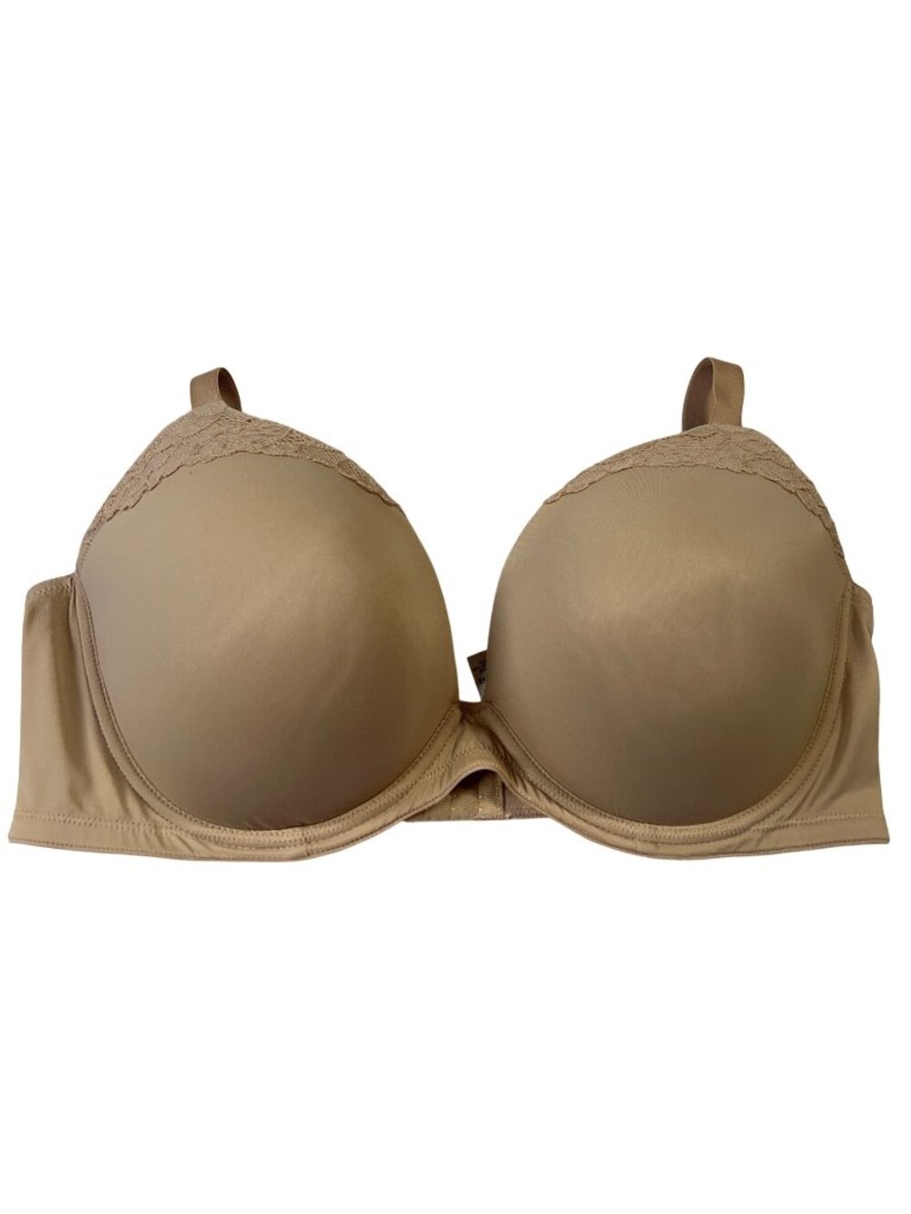 Dreamfit Size 42D Padded Lace Beige Bra With Adjustable Straps